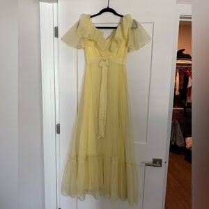 VINTAGE Yellow Dress - worn by Carter Faith when she sang with Willie Nelson